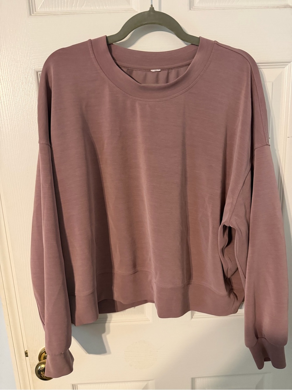 Lululemon Softstreme pullover sweatshirt size 12 mauve